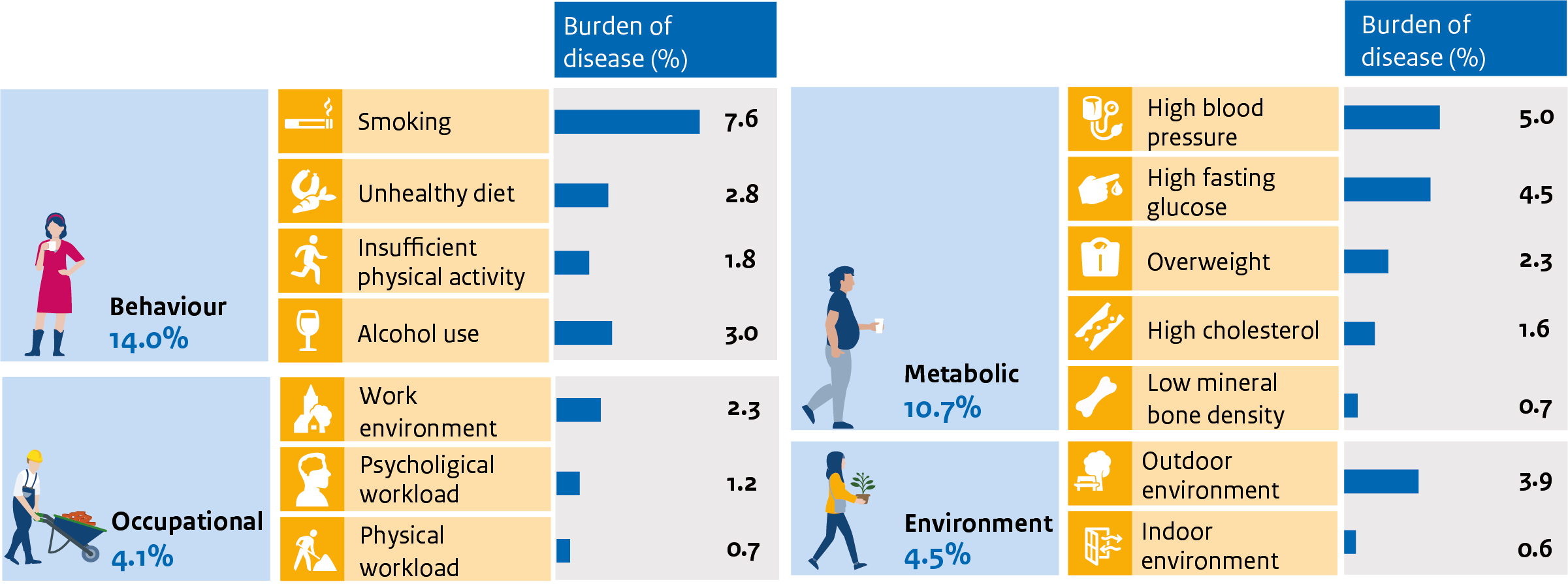 Infographic about burden of disease